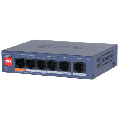 DAHUA 6port 60w PoE 2-UPLINK Yönetilebilir Switch CS4006-4ET2GT-60